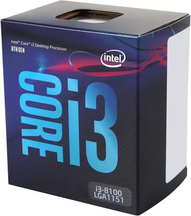 Intel Core i3 8th Gen - Core i3-8100 Coffee Lake Quad-Core 3.6 GHz