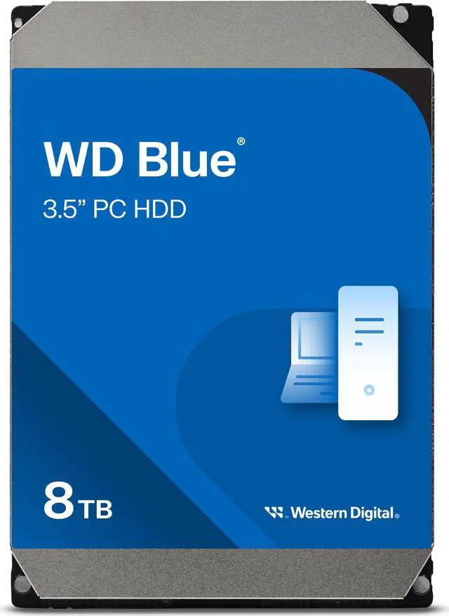 WD Blue 8TB Desktop Hard Disk Drive - 5640 RPM SATA 6Gb/s 256MB