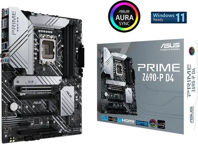 ASUS Prime Z690-P D4 LGA 1700 (Intel® 12th&13th Gen) ATX