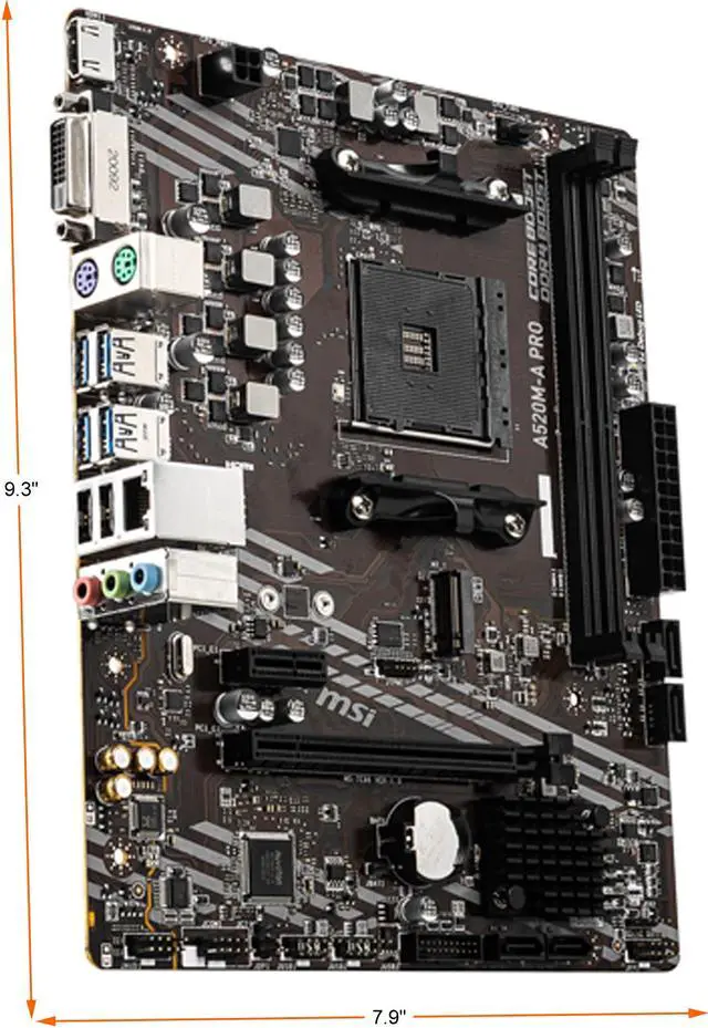 MSI A520M-A PRO AM4 Micro ATX AMD Motherboard - Newegg.com