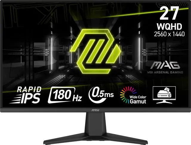 MSI 27'' WQHD 2K 1440P 180Hz IPS with AMD FreeSync 0.5ms HDR Ready