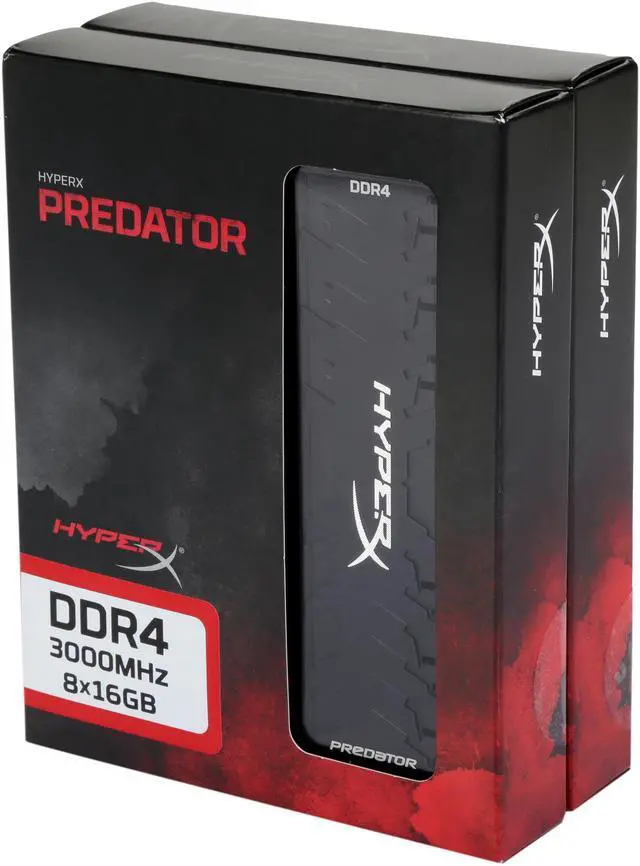 Used - Like New: HyperX Predator 128GB (8 x 16GB) DDR4 3000MHz