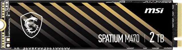 MSI SPATIUM M470 M.2 2280 2TB PCI-Express 4.0 x4, NVMe 1.3 3D NAND