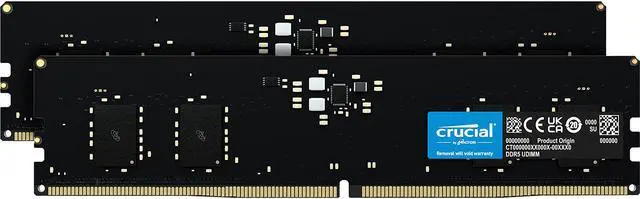 Crucial 32GB (2 x 16GB) DDR5 5600 (PC5 44800) Desktop Memory Model