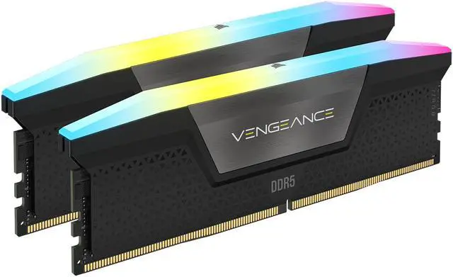 CORSAIR Vengeance RGB 64GB (2 x 32GB) 288-Pin PC RAM DDR5 6400