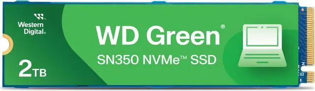 Western Digital 2TB WD Green SN350 NVMe Internal SSD Solid State