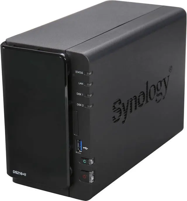 Synology DS216+II 2 Bay Diskless System, Intel Dual Core CPU (2.48