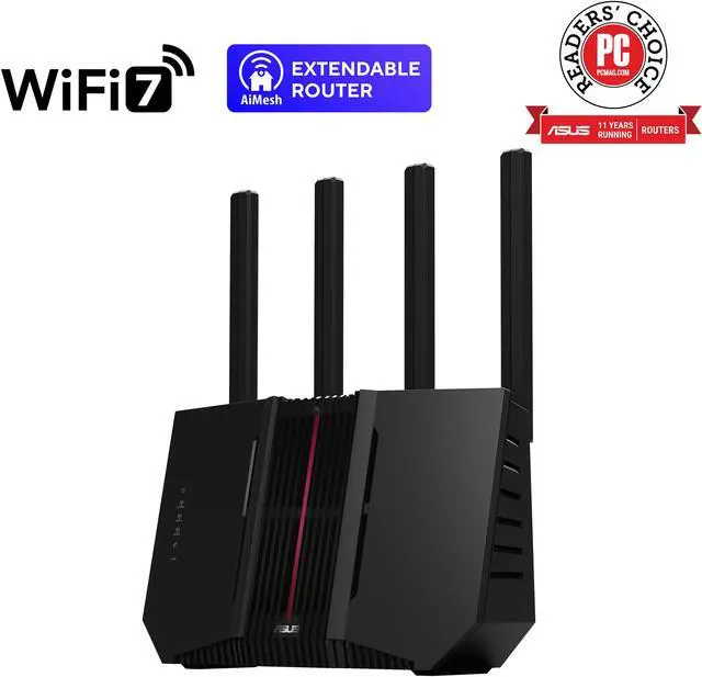 ASUS RT-BE92 Tri-band WiFi 7 Router, supports new 320MHz bandwidth
