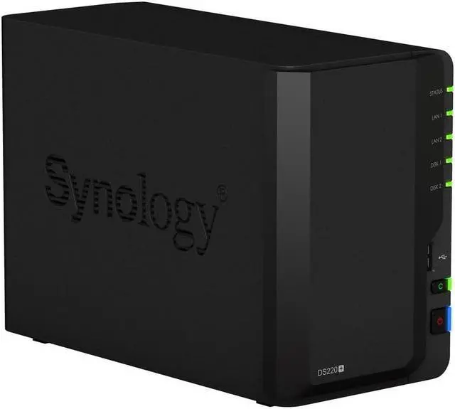 外付けハードディスク・ドライブ Synology DS220j 2-BAY NAS+HDD 6TBx2