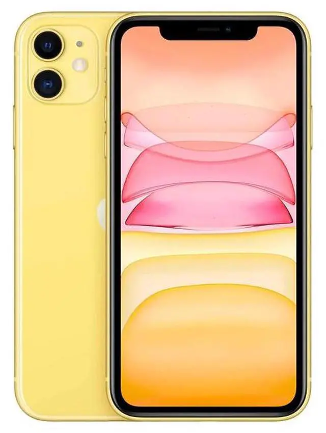 Refurbished: Apple iPhone 11 128GB Fully Unlocked - Yellow (Grade