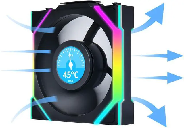 Lian Li UNI Fan SL LCD Wireless 120mm ARGB Fan - Single Pack - 1.6