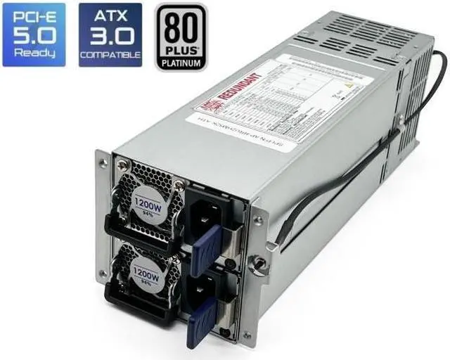 Athena Power AP-RRU2MK1262 62368 Safety & 80 PLUS Certified 2 x