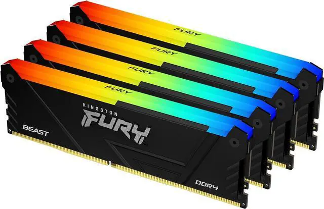 Kingston FURY Beast RGB 128GB (4x32GB) 3200 3200MT/s DDR4 CL16