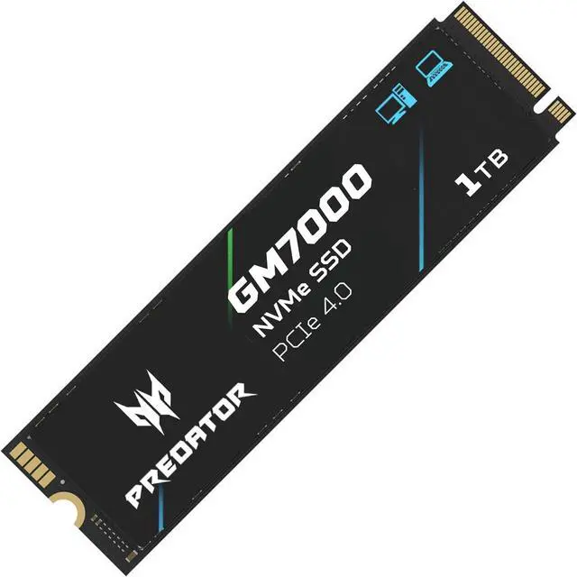 Acer Predator GM7000 1TB NVMe Gen4 Gaming SSD w/ Titanium Micro