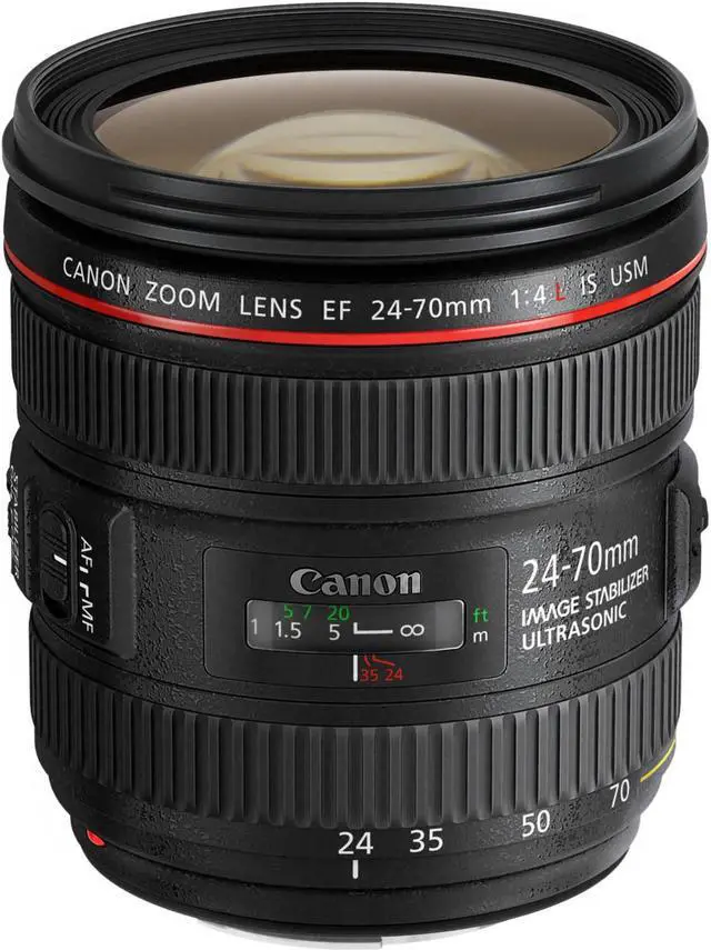 Canon EF 24-70mm f/4.0L IS USM Standard Zoom Lens - Essential UV