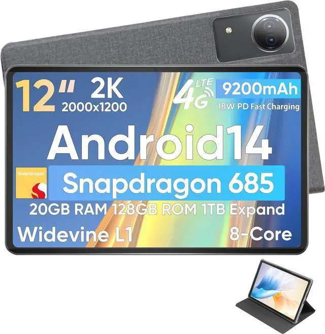 N-one Android 14 Tablet, 2024 Newest Android Tablets Qualcomm