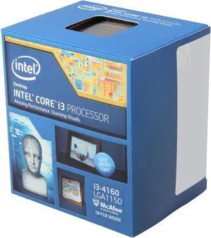 Intel Core i3-4160 - Core i3 4th Gen Haswell Dual-Core 3.6 GHz LGA