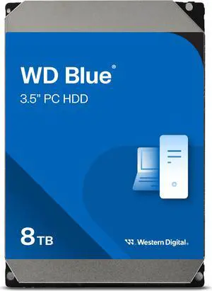 WD Blue WD80EAZZ 8TB 5640 RPM 128MB Cache SATA 6.0Gb/s 3.5