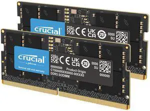 Crucial 128GB (2 x 64GB) 262-Pin DDR5 SO-DIMM DDR5 5600 (PC5 44800
