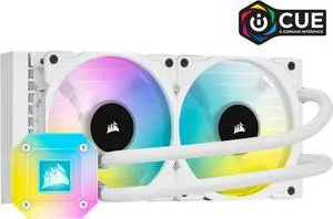 CORSAIR iCUE H100i ELITE CAPELLIX WHITE, 240mm Radiator, Liquid