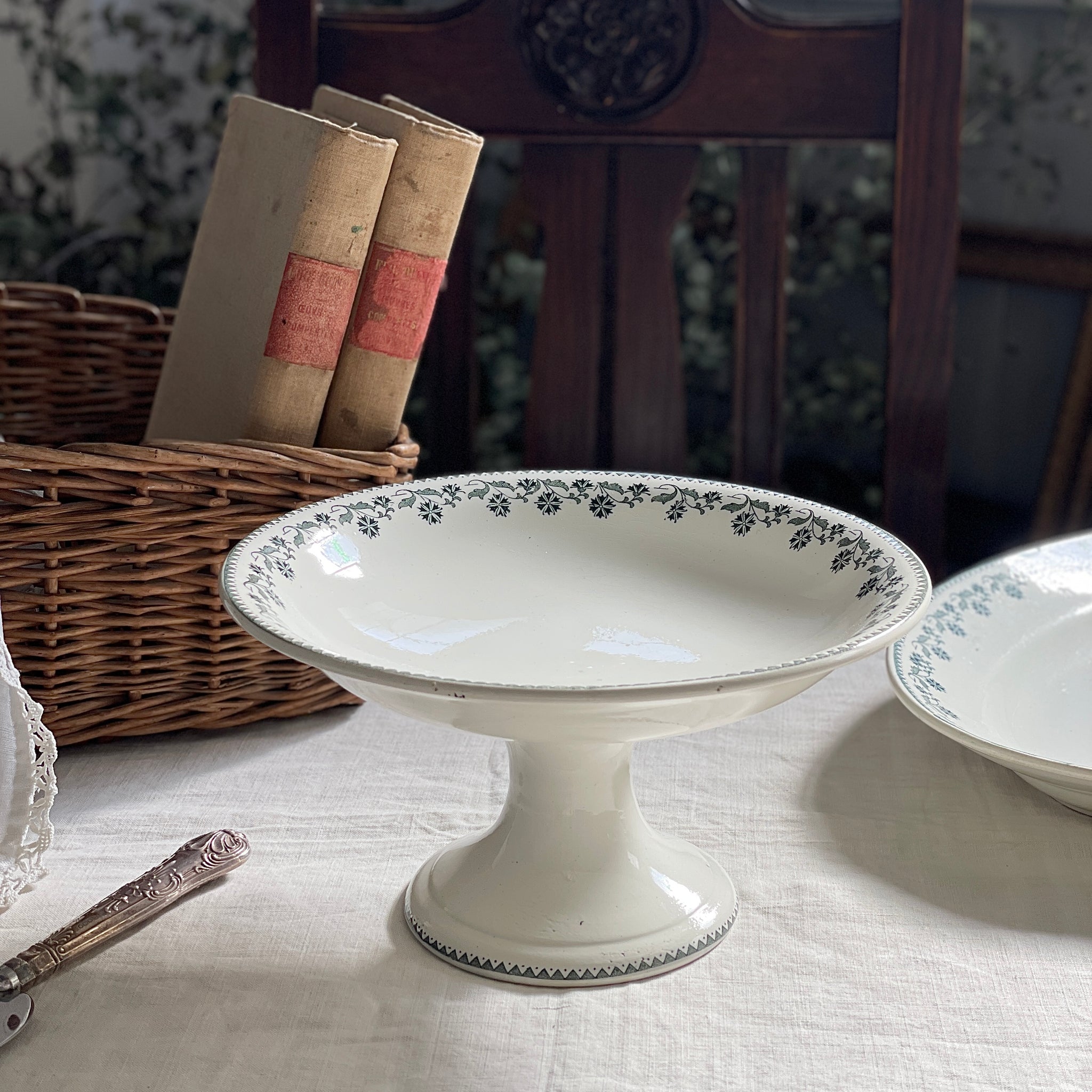 ムーランデルー窯『ジョーゼット』コンポート フランスアンティーク