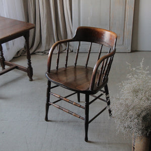 1910年代オーク材オフィスチェア（椅子） イギリスアンティーク家具