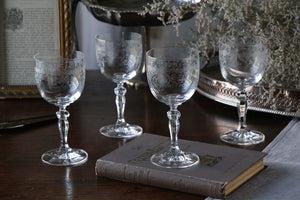 3点あり！ロレーヌ地方デッドストック白ワイングラス フランス