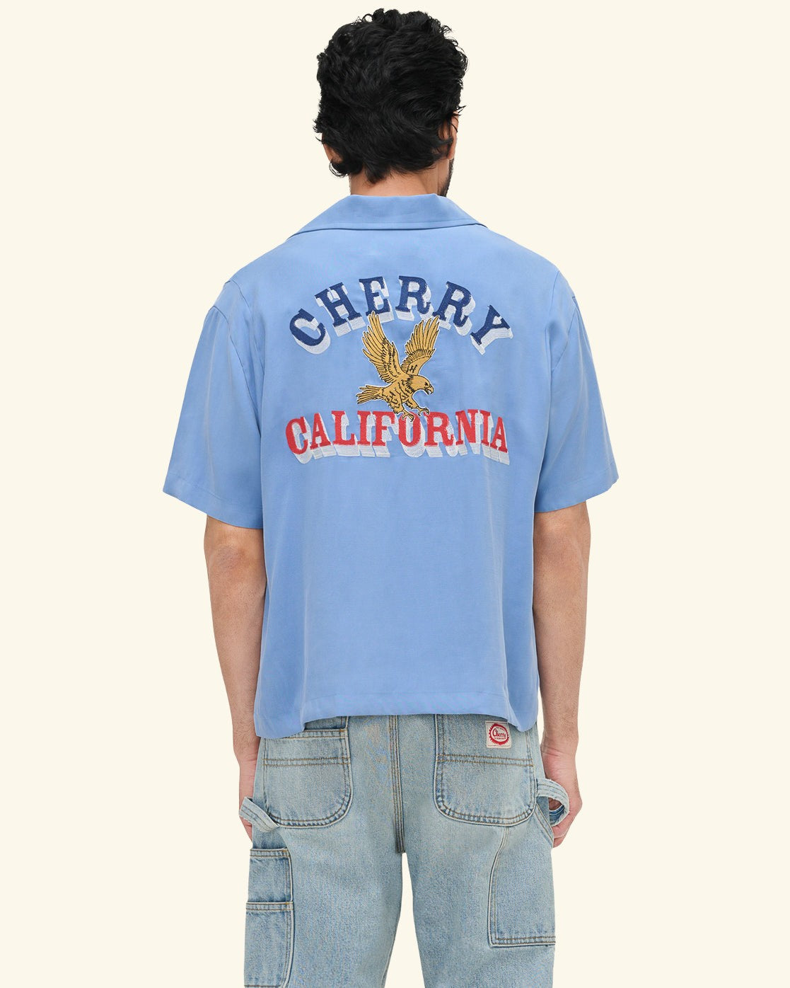 Tencel Bowling Shirt (Steel Blue) – CHERRY LA