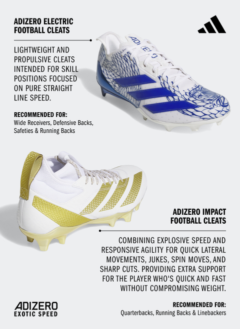 adidas Men's adizero Electric 2 Exotic Speed Football Cleats