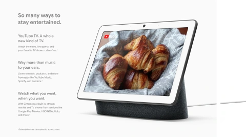 Google Nest Hub Max with Google Assistant - Charcoal - Micro Center
