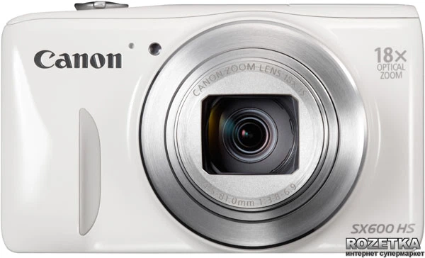 Фотоапарат Canon PowerShot SX600 HS White купити на ROZETKA