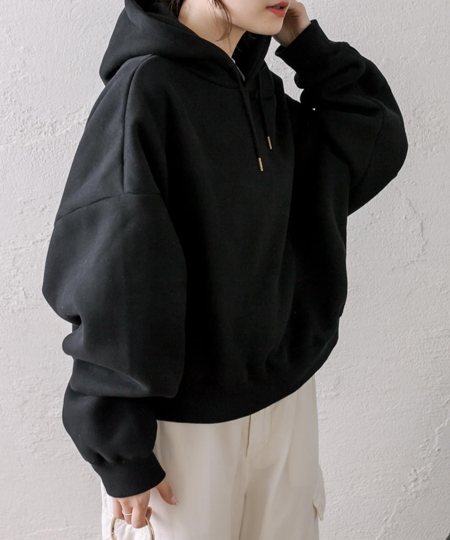 裏起毛クロップドパーカー | PUAL CE CIN(ピュアルセシン)レディース