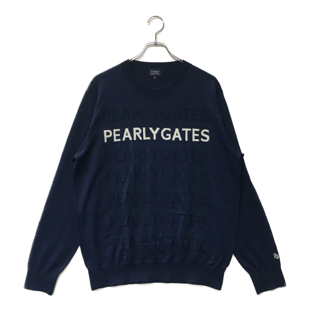 中古 メンズ パーリーゲイツ PEARLY GATES ニット 6(LL) 濃紺 ネイビー