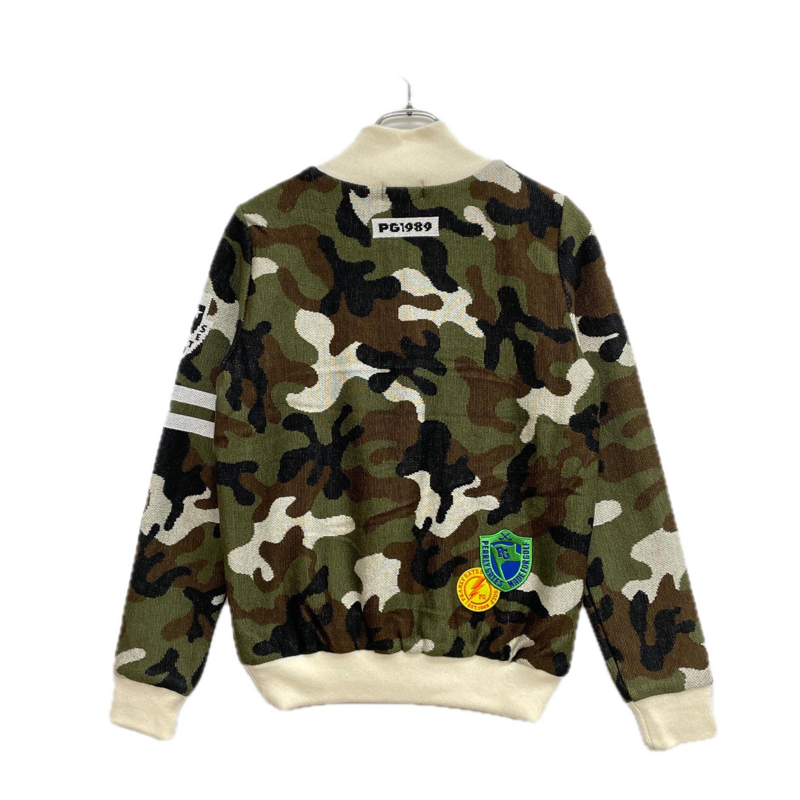 美品パーリーゲイツ PEARLY GATES 迷彩柄 ニットジャケット 中古