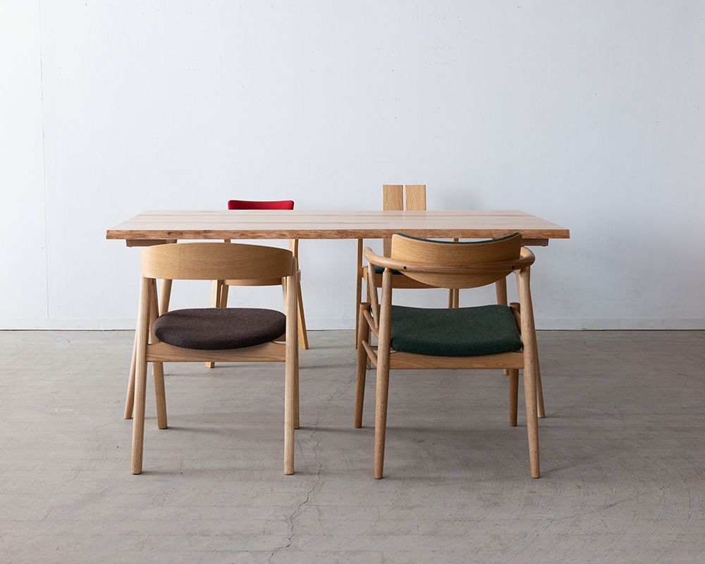 水目桜(ミズメザクラ) 5枚ハギテーブル天板 W1600 ONLY［送料込み価格