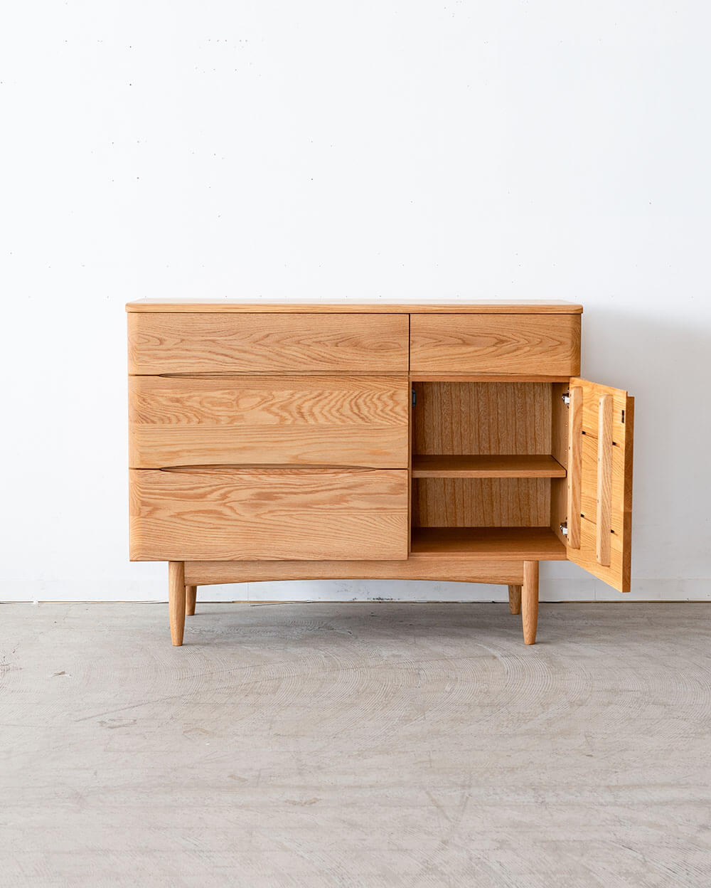 現品SALE］ TORI サイドボード105 オーク材 / ライト（オイル仕上げ