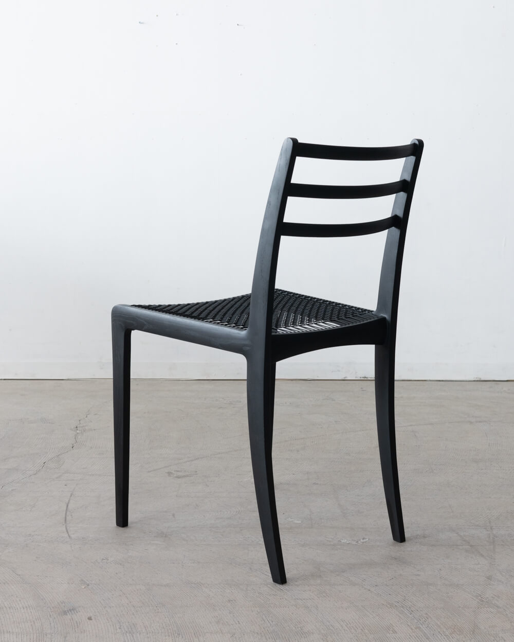 数量限定］ELEGANCE ダイニングチェア ホワイトアッシュ材 / Black