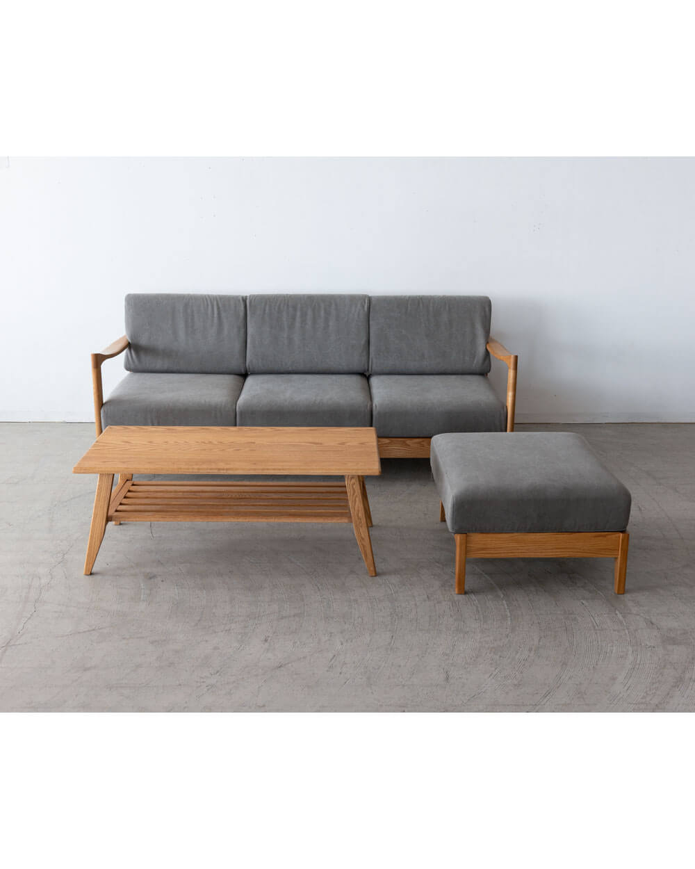 現品SALE］ファルコ ソファセット（ソファ＋オットマン＋コーヒー