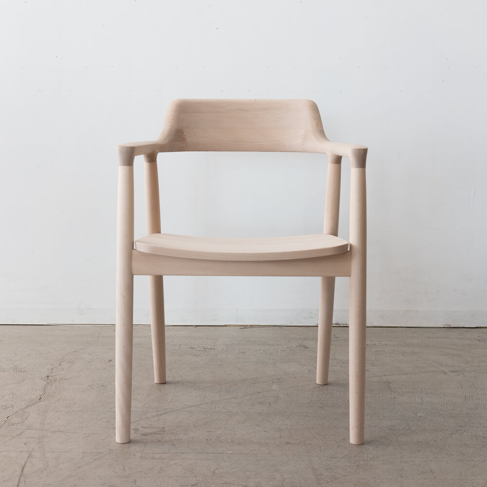 HIROSHIMA natural 】HIROSHIMA アームチェア（板座）アンスチームド