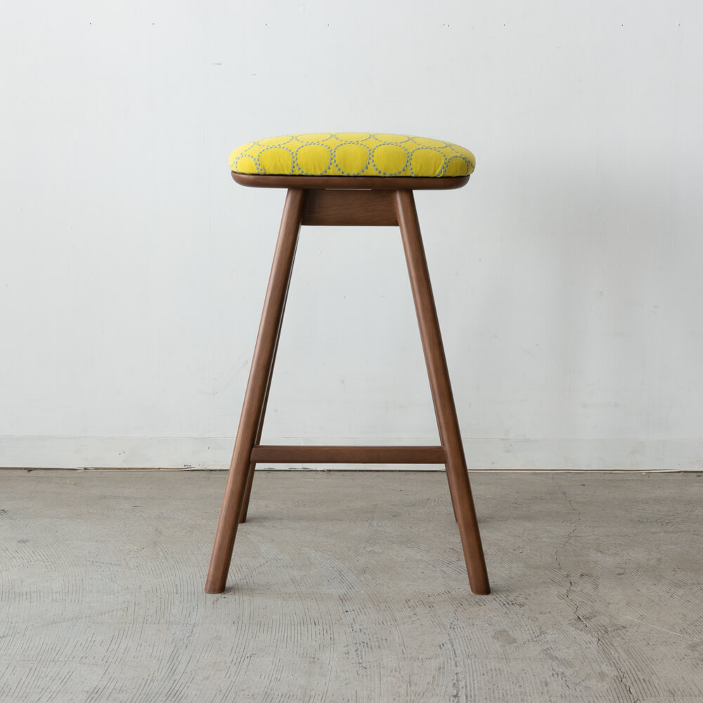 送料込】キッチンスツール(H630)＋張地ミナペルホネン tambourine