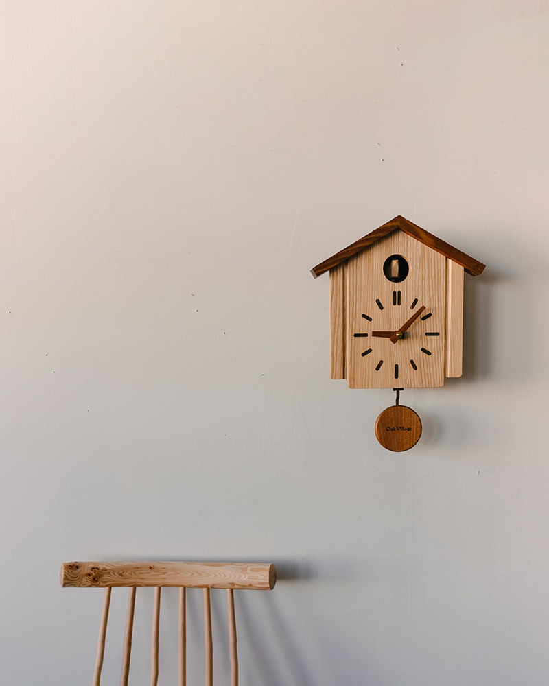 カッコークロック 森の巣箱 壁掛け時計 Oak Village | cocochi ｜ 家具