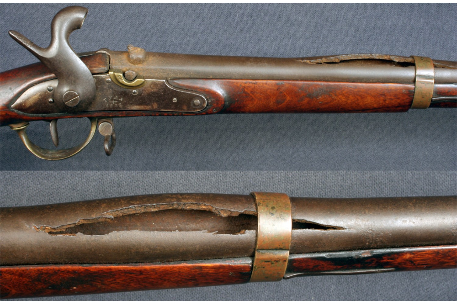 Crimean War Russian M-1828/44 Tula Arsenal Musket