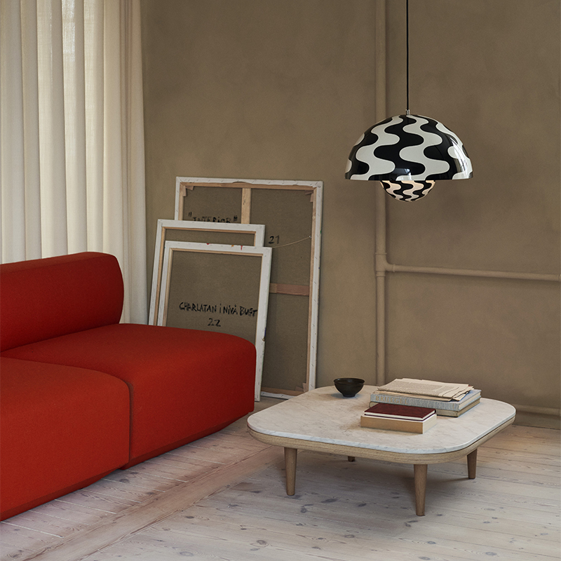 &TRADITION FLOWERPOT PENDANT VP2 BLACK & WHITE PATTERN｜5%point