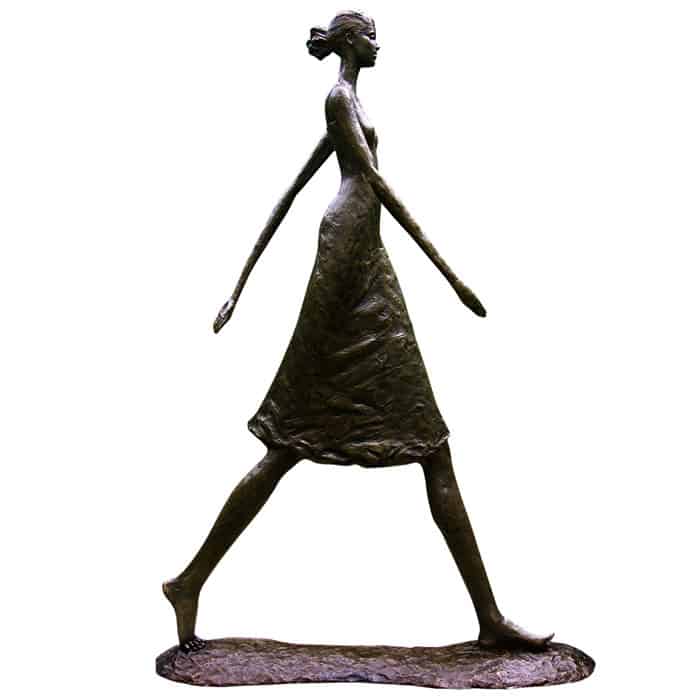 Woman Walking Tall - Corbin Bronze