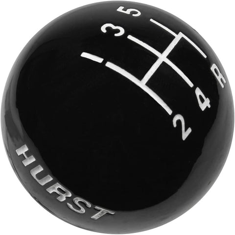 5 speed imprinted shift knob BLACK: 3/8