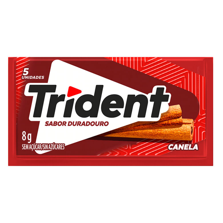 Goma Mascar Trident Canela 8g - Covabra