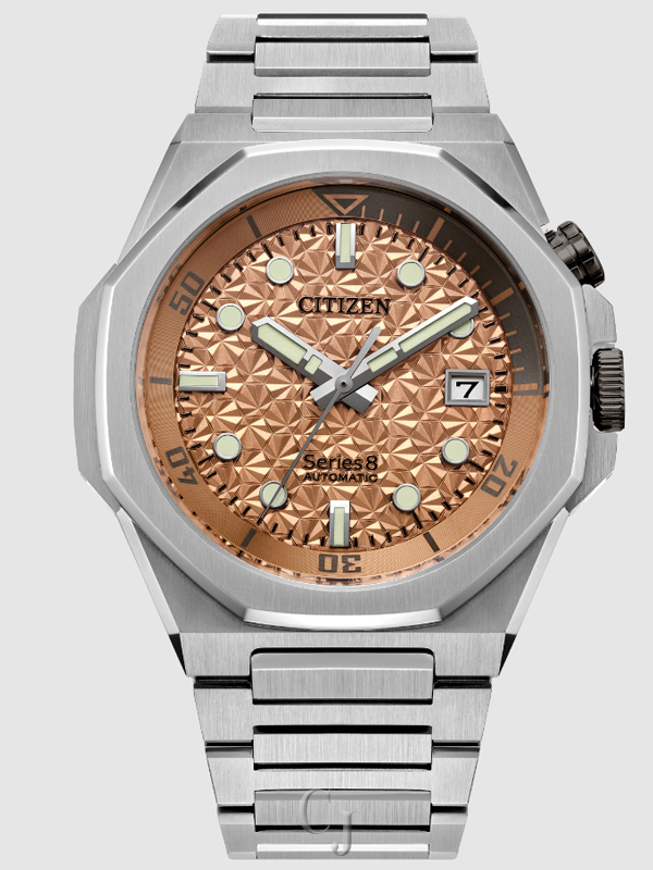CITIZEN LIMITED EDITION AUTOMATIC SERIES8 890 SALMON DIAL