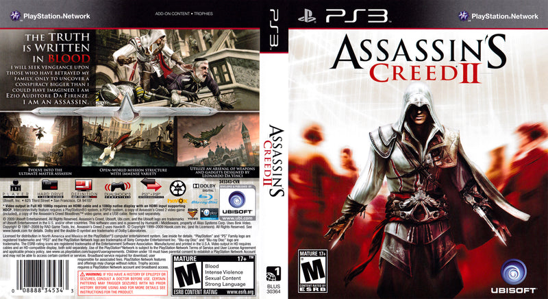 Assassin's Creed II PS3 | Clarkade