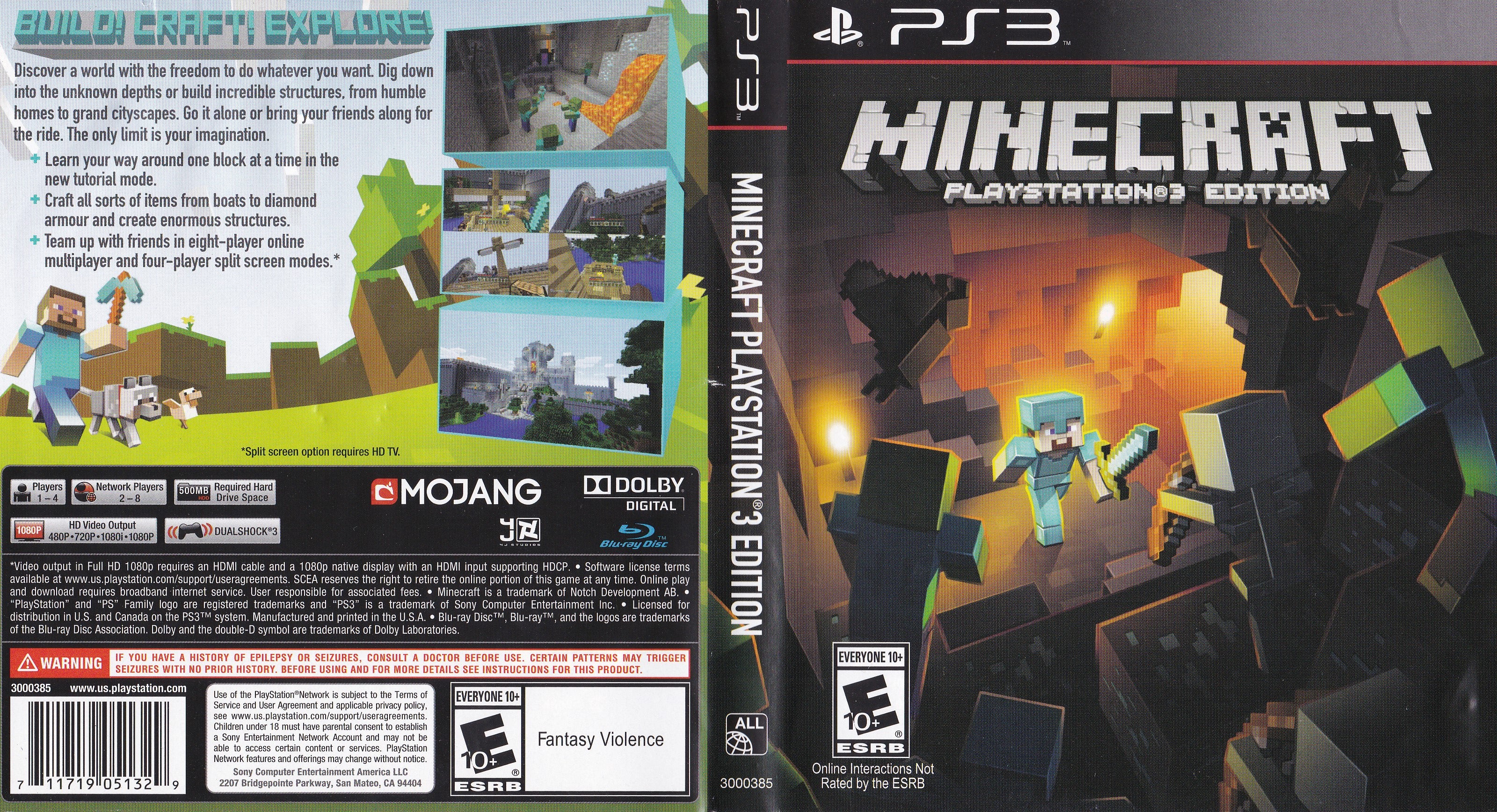 Minecraft PlayStation 3 Edition PS3 | Clarkade