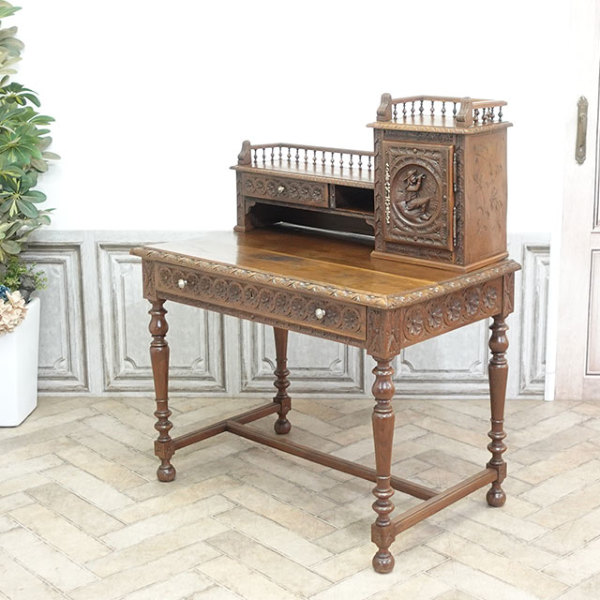 1910年頃 チェスナット材 フランス アンティーク・デスク antique65273